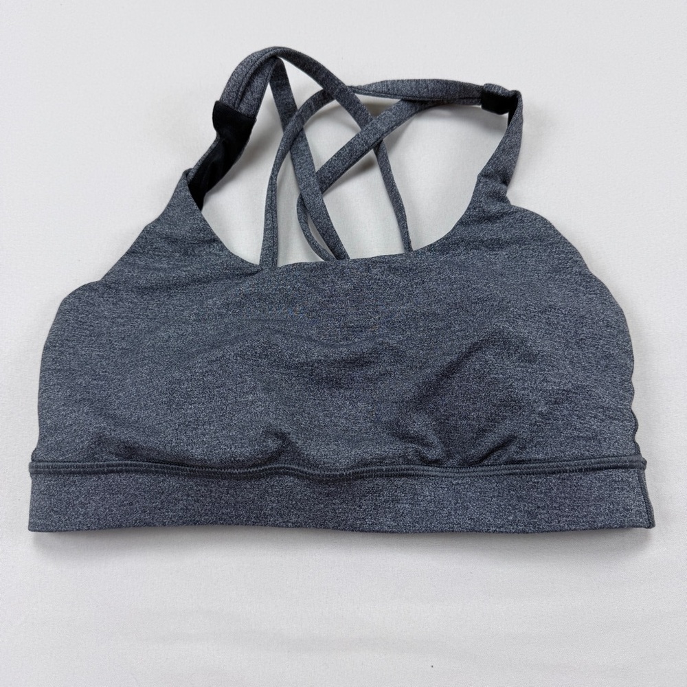 Lululemon Athletica Charcoal Strappy Sports Bra